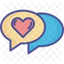 Loving Chat Romantic Chat Bubble Icon