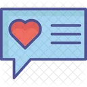 Loving Chat Inspiration Couple Messaging Icon