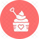 Loving Cupcake Cupcake Cupcake With Heart Icon