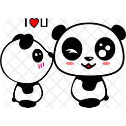 Loving Panda  Icon