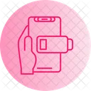 Low Battery Hand Holding Phone Battery Icon