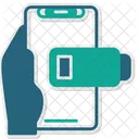 Low Battery Hand Holding Phone Battery Icon