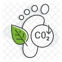 Low Carbon Footprint  Icon