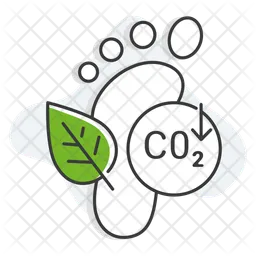 Low Carbon Footprint  Icon