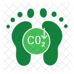 Low Carbon Footprint  Icon