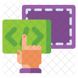 Low Code Icon - Download in Flat Style