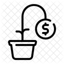 Low Interest Rate Money Icon