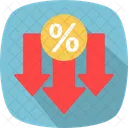 Low Interest Rate Savings Finance Icon