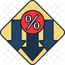 Low Interest Rate Savings Finance Icon