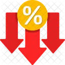 Low Interest Rate Savings Finance Icon