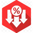 Low Interest Rate Savings Finance Icon