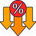 Low Interest Rate Savings Finance Icon