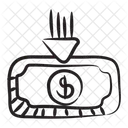 Low Investment Transaction Money Inflow Icon