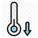 Low Temperature Cold Temperature Thermometer Icon