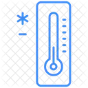 Low Temprature Snowflake Thermometer Icon