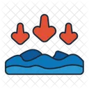 Low Tide Water Wave Icon