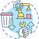 Low Waste Process Icon