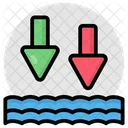Low Water Waves Sea Ocean Icon