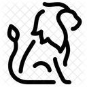 Lowe Tier Raubtier Symbol