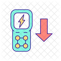 Lower load of electric network  Icon