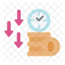 Lower Price Cryptocurrency Bitcoin Icon