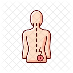 Lower right back pain  Icon