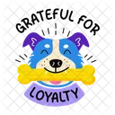 Loyalty Dog Thanks Icon
