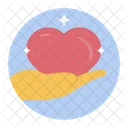 Loyalty Heart Donation Care Icon