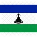 Ls Lesotho Flags Iso Icon