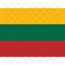 Lt Lithuania Flags Iso Icon