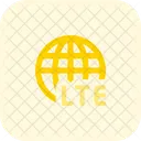 LTE 네트워크 브라우저 사용 LTE 연결 아이콘
