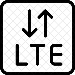 Lte Transfer Data  Icon