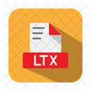 Documento de origem de látex ltx  Ícone