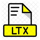 Documento fuente de látex ltx  Icono