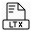 Ltx latex source document  Icon