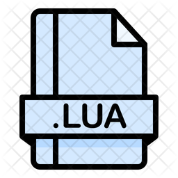 Lua Icon - Download in Colored Outline Style