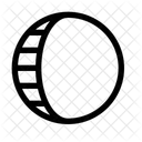 Lua Crescente Gibosa Clima Meteorologia Ícone