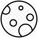 Lua Planetoide Satelite Terrestre Ícone
