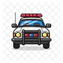 Vehiculo De Emergencia Control De Trafico Luces Intermitentes Icono