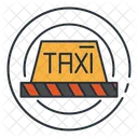 Taxi Luz De Taxi Alerta Icono