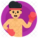 Deportista Boxeador Luchador Icono