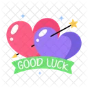 Good Luck Luck Typography Best Wishes Icon