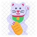 Japanese Cat Lucky Cat Cat Icon