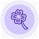 Lucky Clover Line Icon Icon