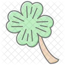 Lucky Clover Lineal Color Icon Symbol