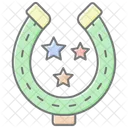 Lucky Horseshoe Lineal Color Icon Icon