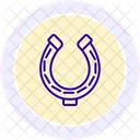 Lucky Horseshoe Line Icon Icon