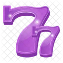 Gaming Numbers Lucky Numbers Seven Numbers Icon