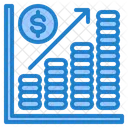 Lucro Crescimento Monetario Relatorio Ícone