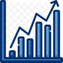 Grafico De Linhas Grafico De Negociacao Relatorio Ícone